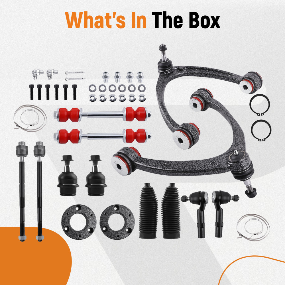 13x Front Control Arms PU Bushing Lift Kit For 07-13 compatible for Chevy Suburban 1500 compatible for Tahoe