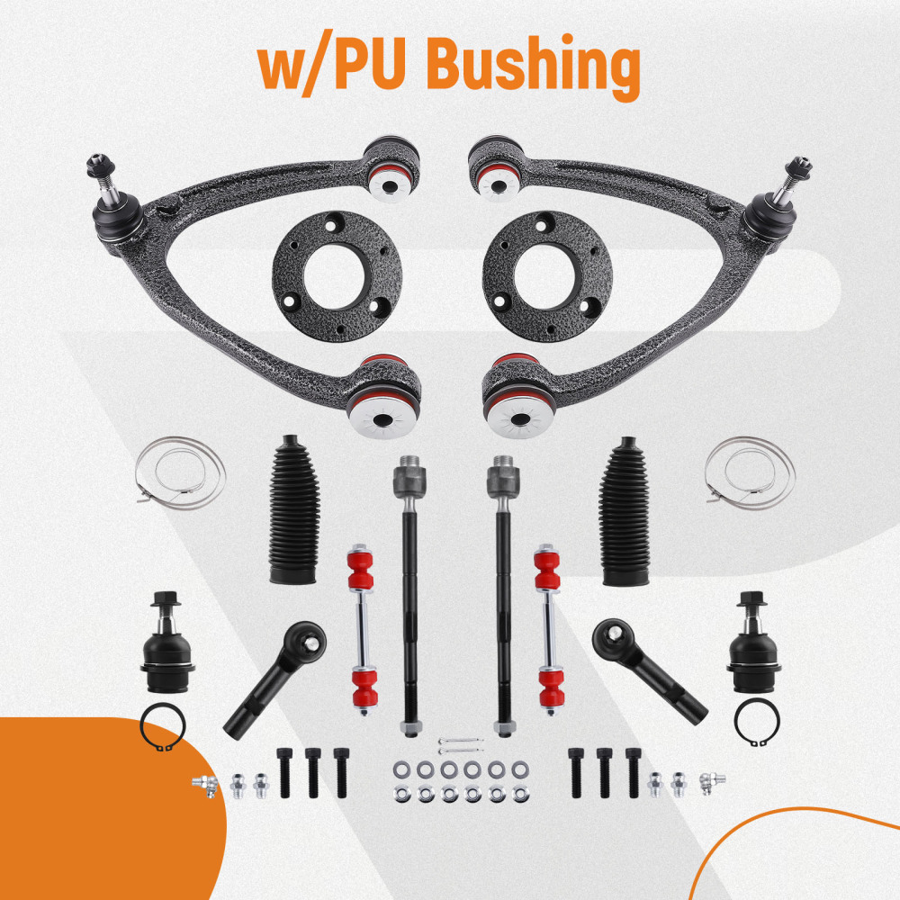 13x Front Control Arms PU Bushing Lift Kit For 07-13 compatible for Chevy Suburban 1500 compatible for Tahoe