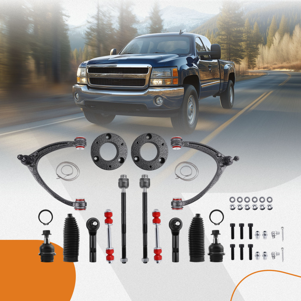 13x Front Control Arms PU Bushing Lift Kit For 07-13 compatible for Chevy Suburban 1500 compatible for Tahoe