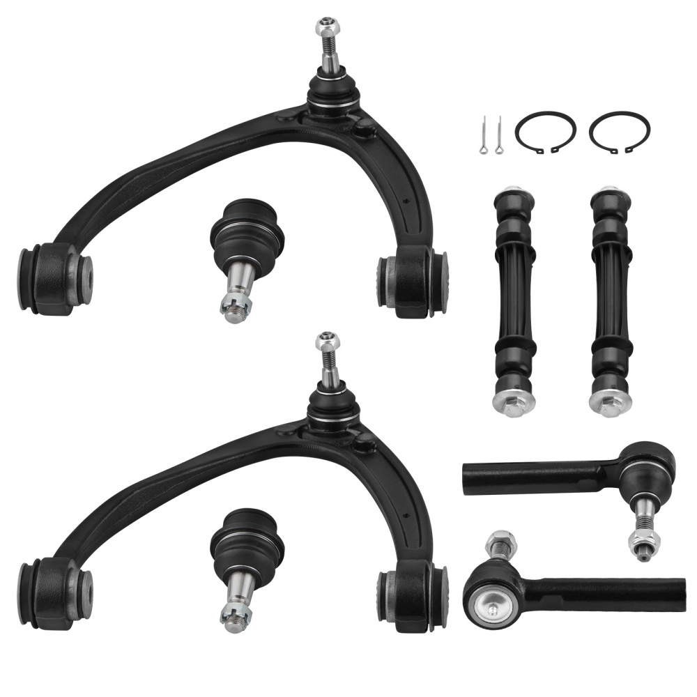 Front Upper Control Arm w/Ball Joint Tie Rod For 07-13 compatible for Silverado GMC Sierra 1500