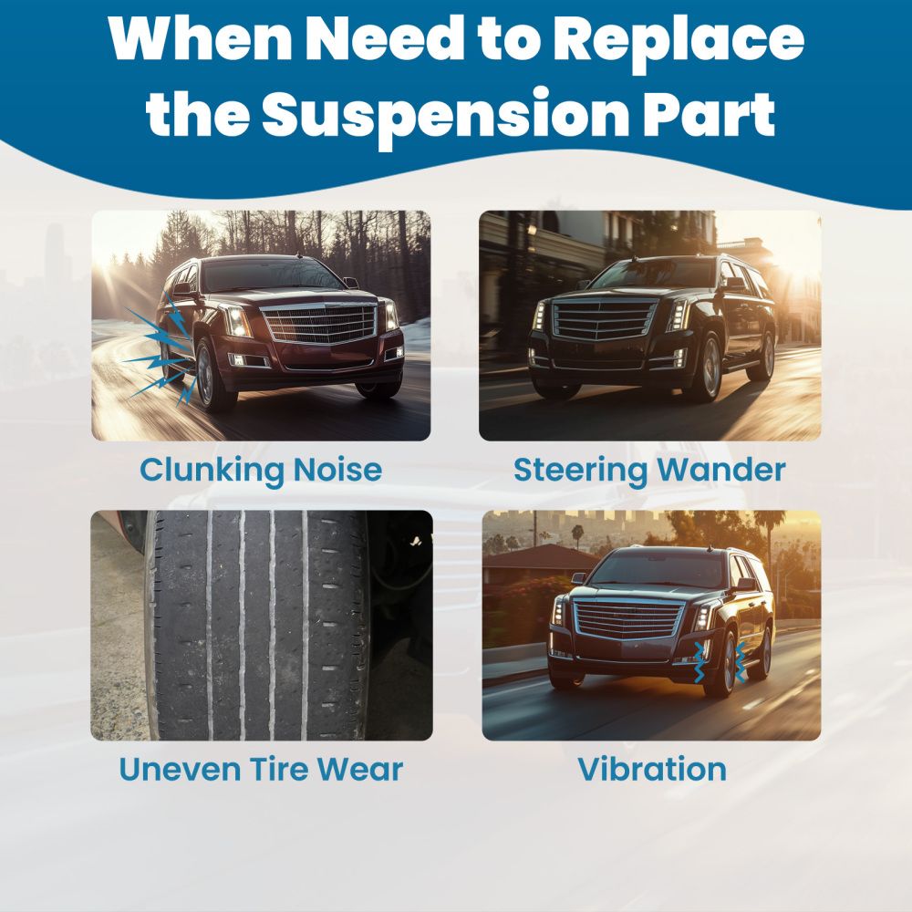 8PC BRACCIO DI CONTROLLO ANTERIORE compatibile per CHEVROLET SILVERADO SUBURBAN SUBURBAN GMC