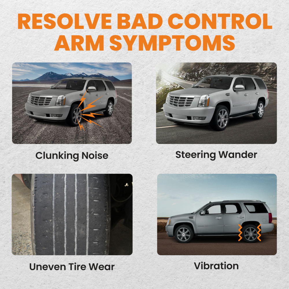 8PC BRACCIO DI CONTROLLO ANTERIORE compatibile per CHEVROLET SILVERADO SUBURBAN SUBURBAN GMC