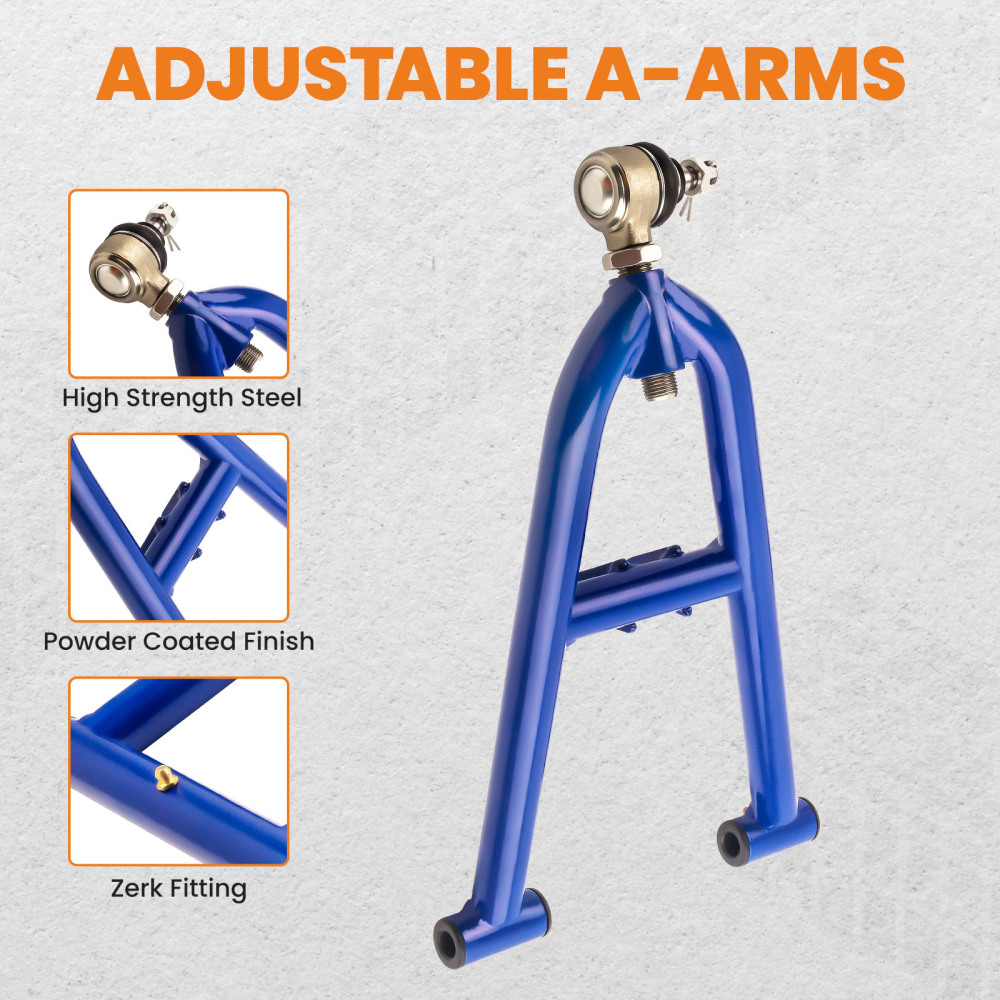 Compatible for Yamaha Banshee 350 Front A Arm Kit Suspension Adj. Extended Control Arm Set	