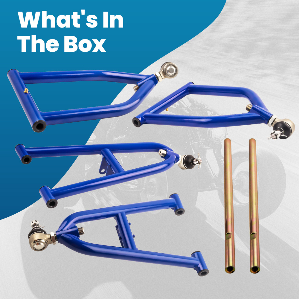 Compatible for Yamaha Banshee 350 Front A Arm Kit Suspension Adj. Extended Control Arm Set	