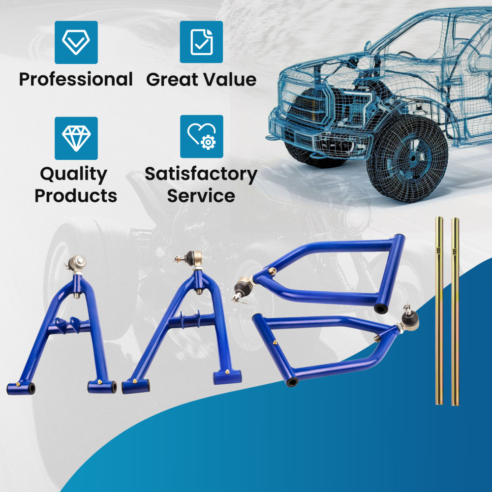 Compatible for Yamaha Banshee 350 Front A Arm Kit Suspension Adj. Extended Control Arm Set	