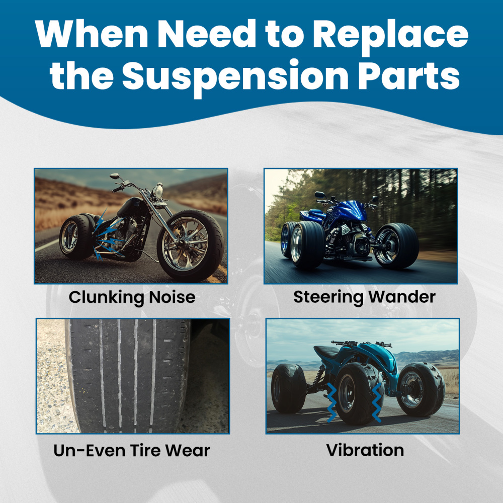 Compatible for Yamaha Banshee 350 Front A Arm Kit Suspension Adj. Extended Control Arm Set	