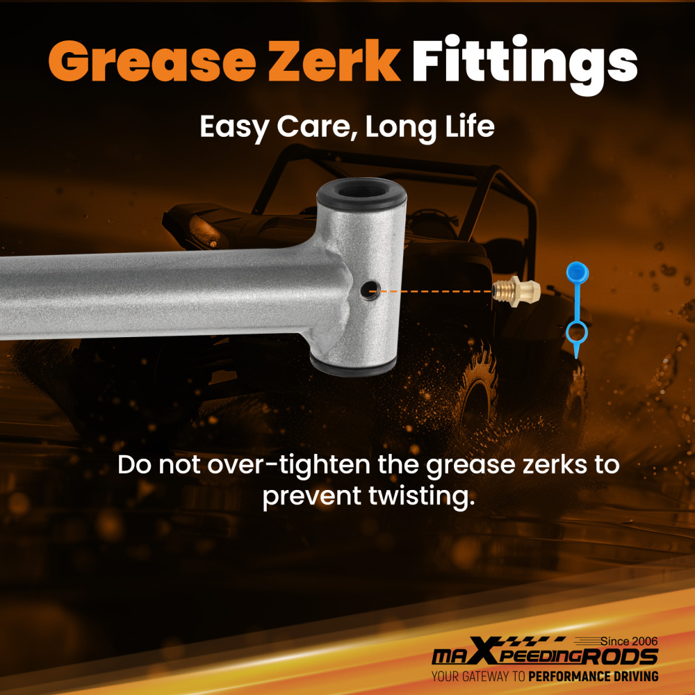 Front Upper Lower A-Arm Set compatible for Yamaha Banshee 350 YFZ350 Adjustable Control Arm