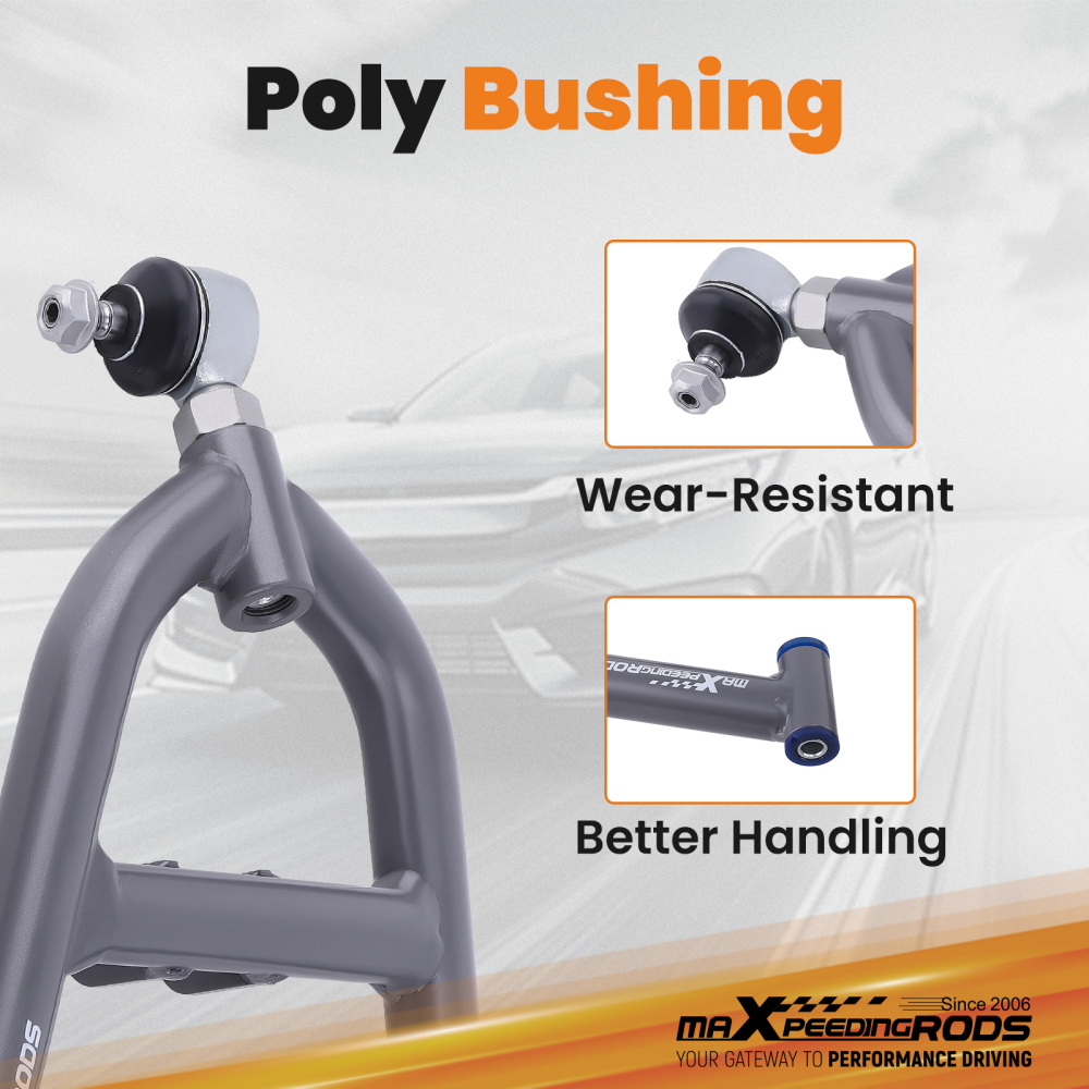 Front LowerUpper A-Arms for 1989 1990 1991-2003 compatible for Yamaha WARRIOR 350 YFM350X