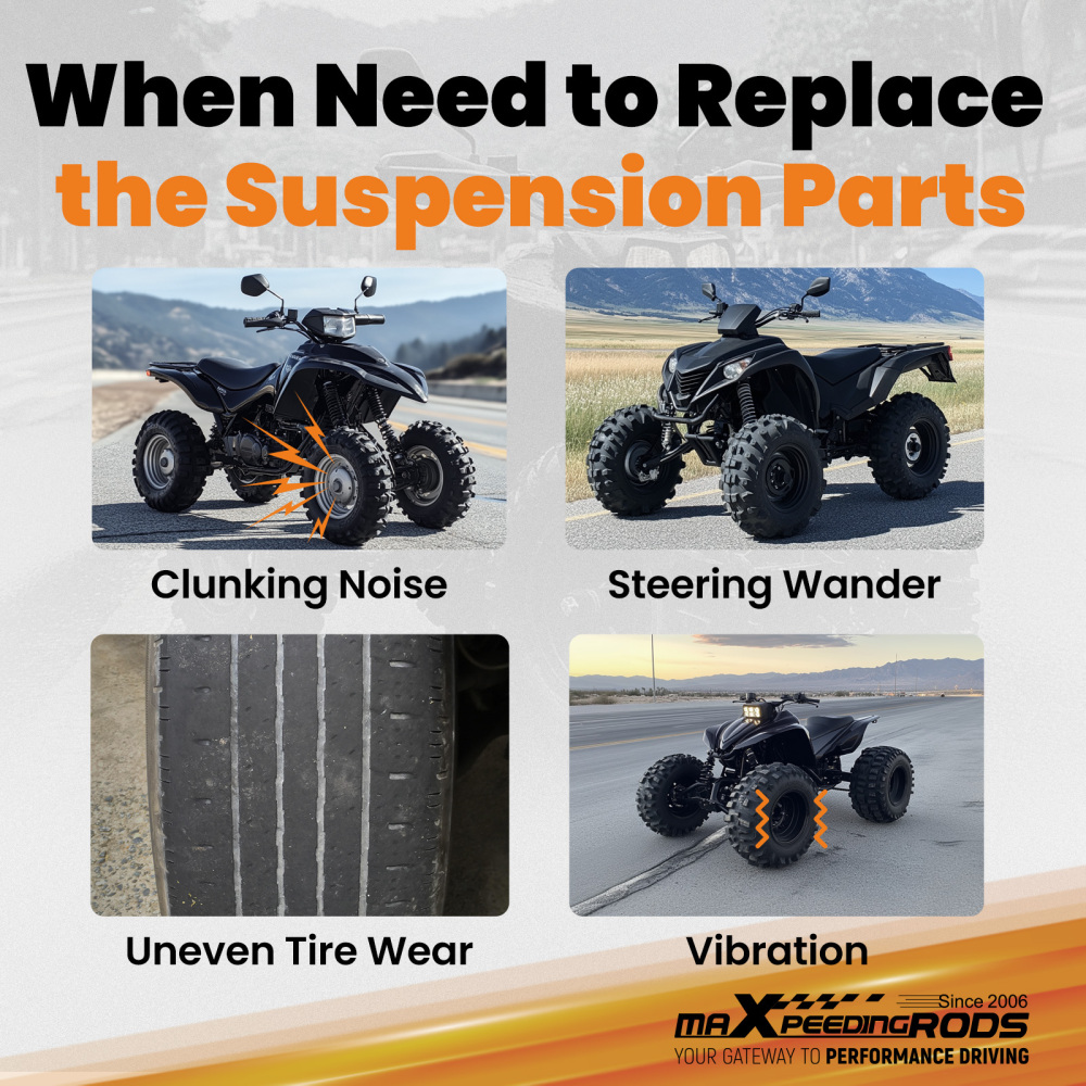 Front LowerUpper A-Arms for 1989 1990 1991-2003 compatible for Yamaha WARRIOR 350 YFM350X