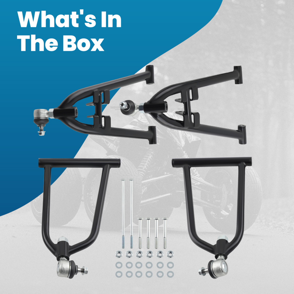 Front Lower Upper A-Arms compatible for Yamaha YFZ450 YFZ450V Control arms