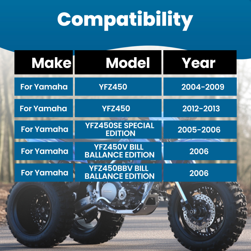 Front Lower Upper A-Arms compatible for Yamaha YFZ450 YFZ450V Control arms