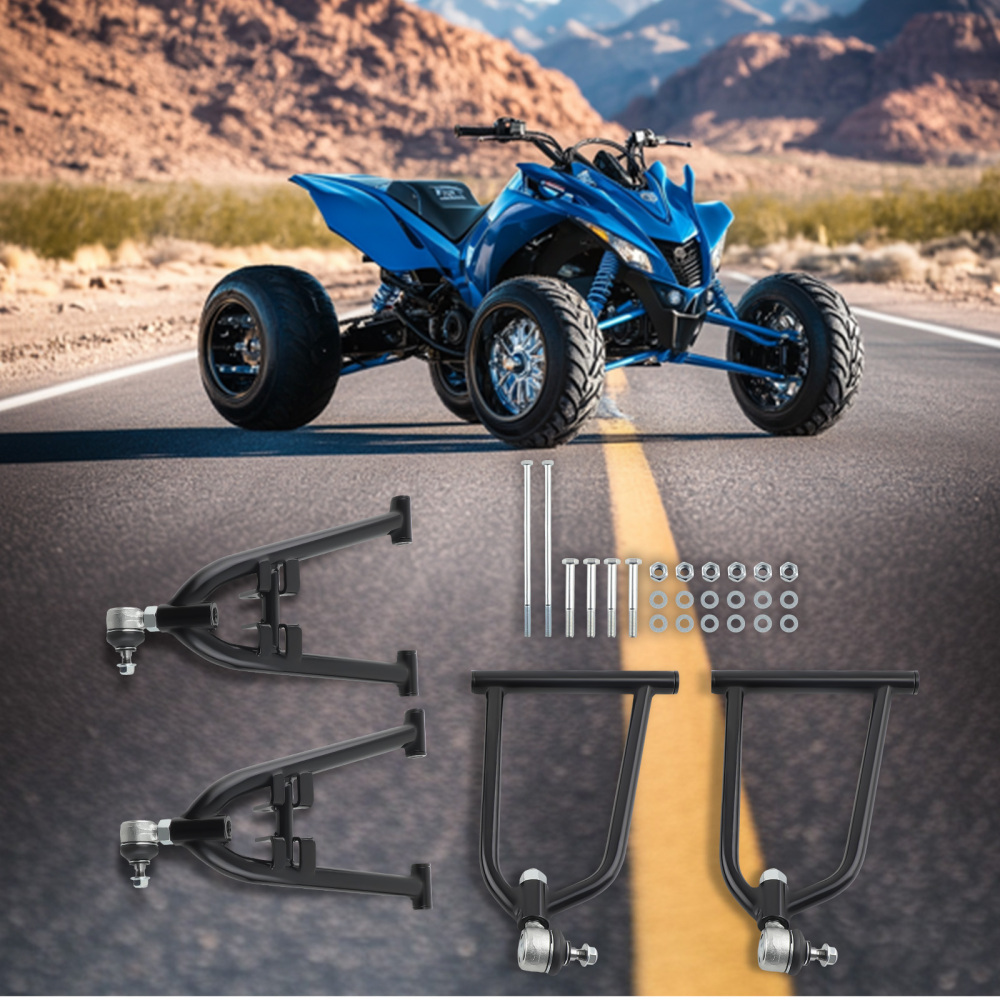 Front Lower Upper A-Arms compatible for Yamaha YFZ450 YFZ450V Control arms