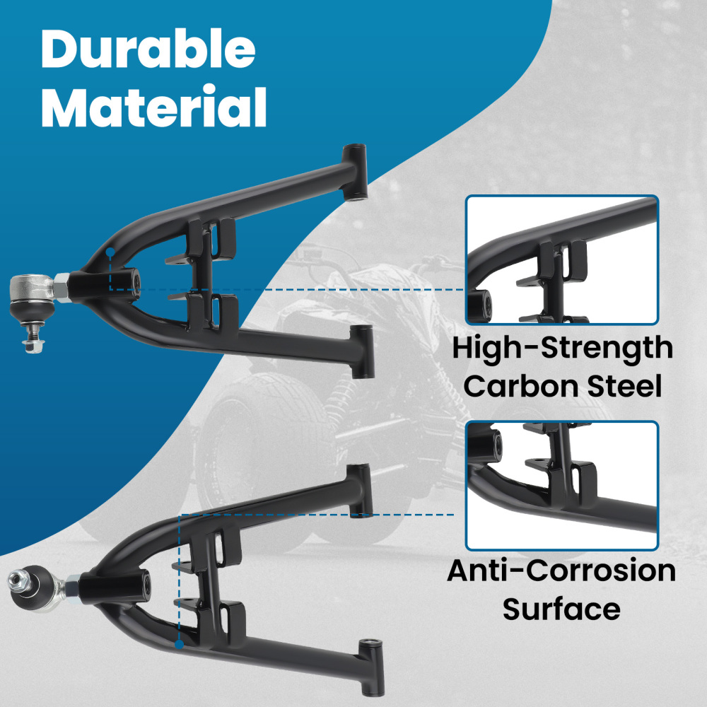 Front Lower Upper A-Arms compatible for Yamaha YFZ450 YFZ450V Control arms
