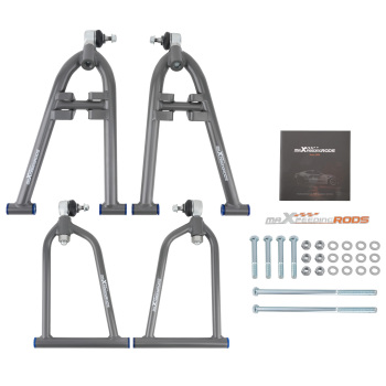 Suspension Front Lower Upper A-Arms Kit for 2004-2013 compatible for Yamaha YFZ450 Control arms