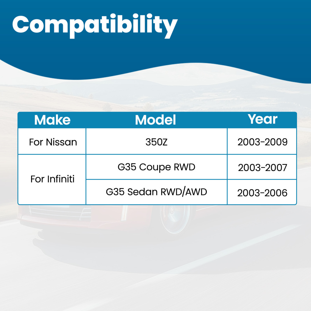 2pcs Adjustable Front Upper Camber Control Arms Kit for Infiniti G35 2003-2007