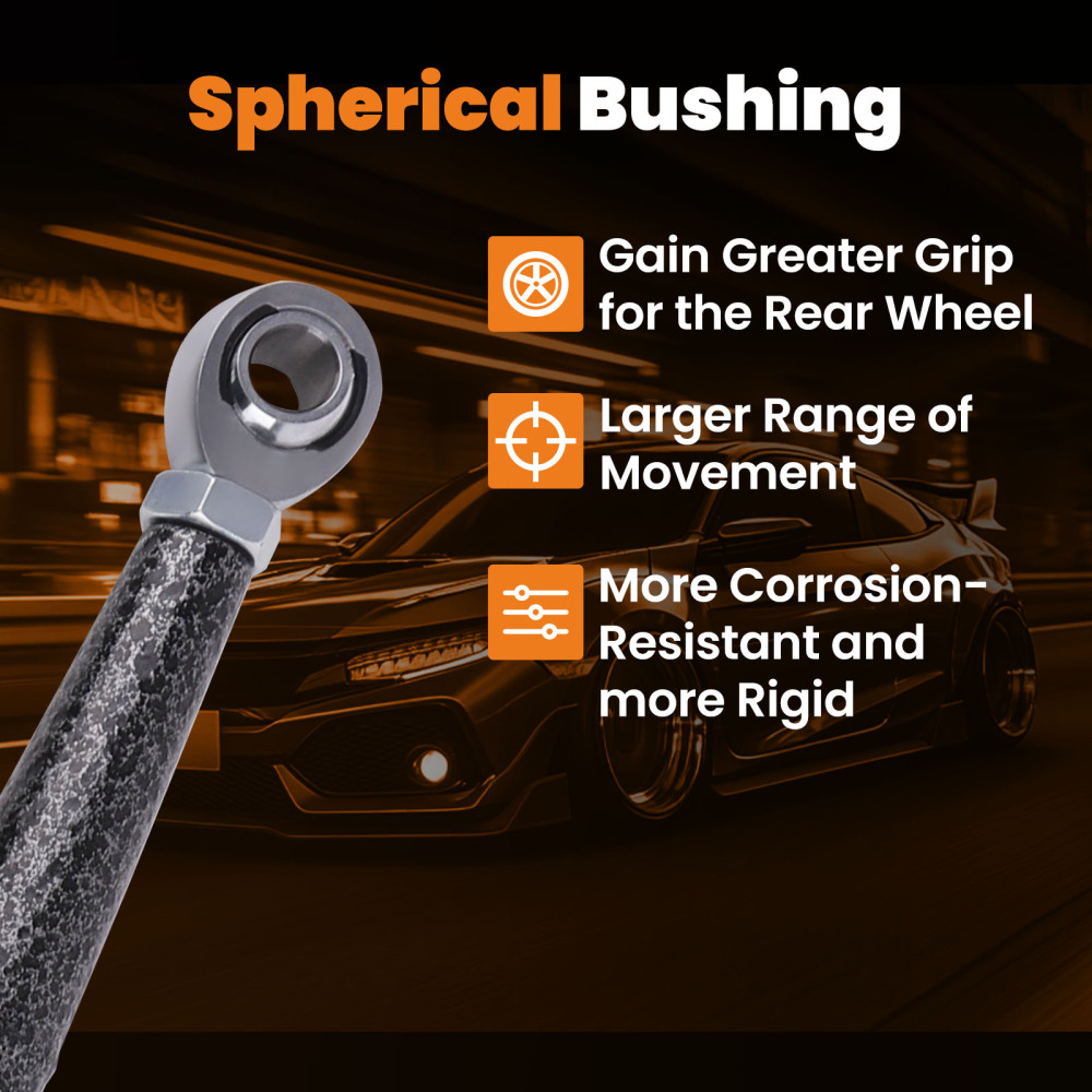 Boxed Rear Radius Rods Set compatible for Can-Am Maverick X3 72 Turbo/X RC/X MR/X RS/MAX