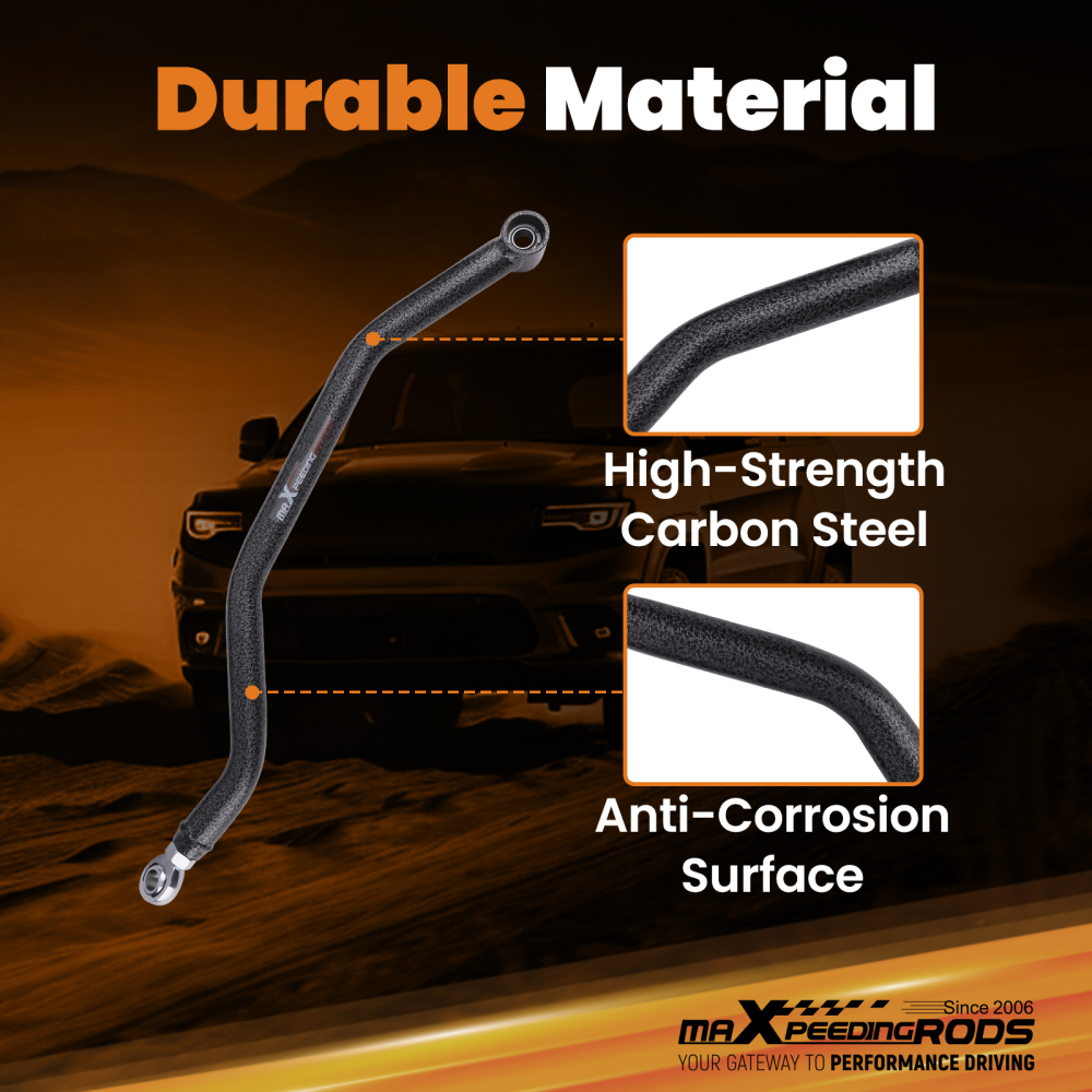 High Clearance Rear Radius Arms Rods Set compatible for Polaris RZR XP 1000 2014+