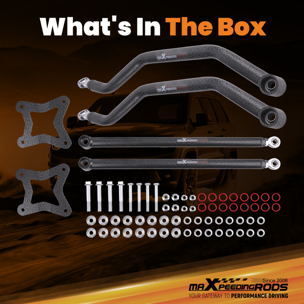 High Clearance Rear Radius Arms Rods Set compatible for Polaris RZR XP 1000 2014+