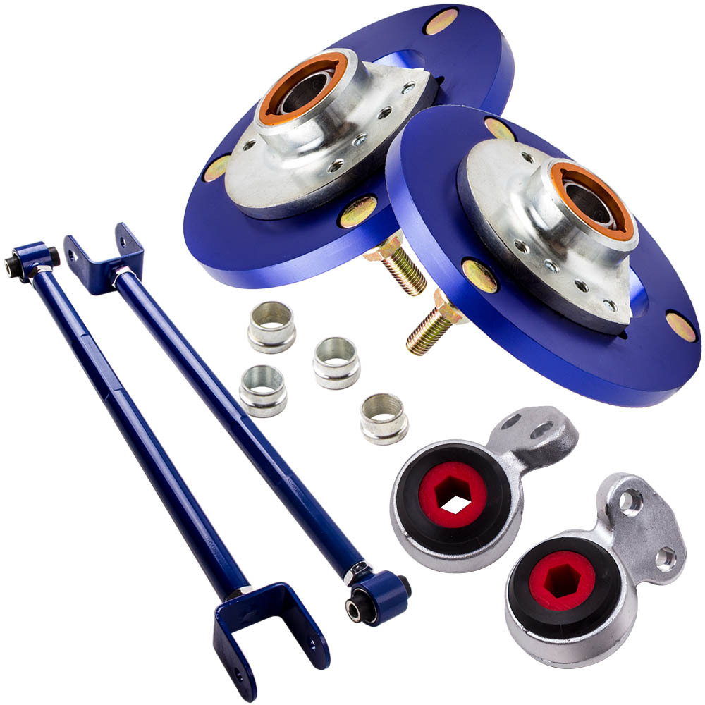 Adjustable Control Arms + Camber Plates + Control Arm Bushings compatible pour BMW E46 NEW