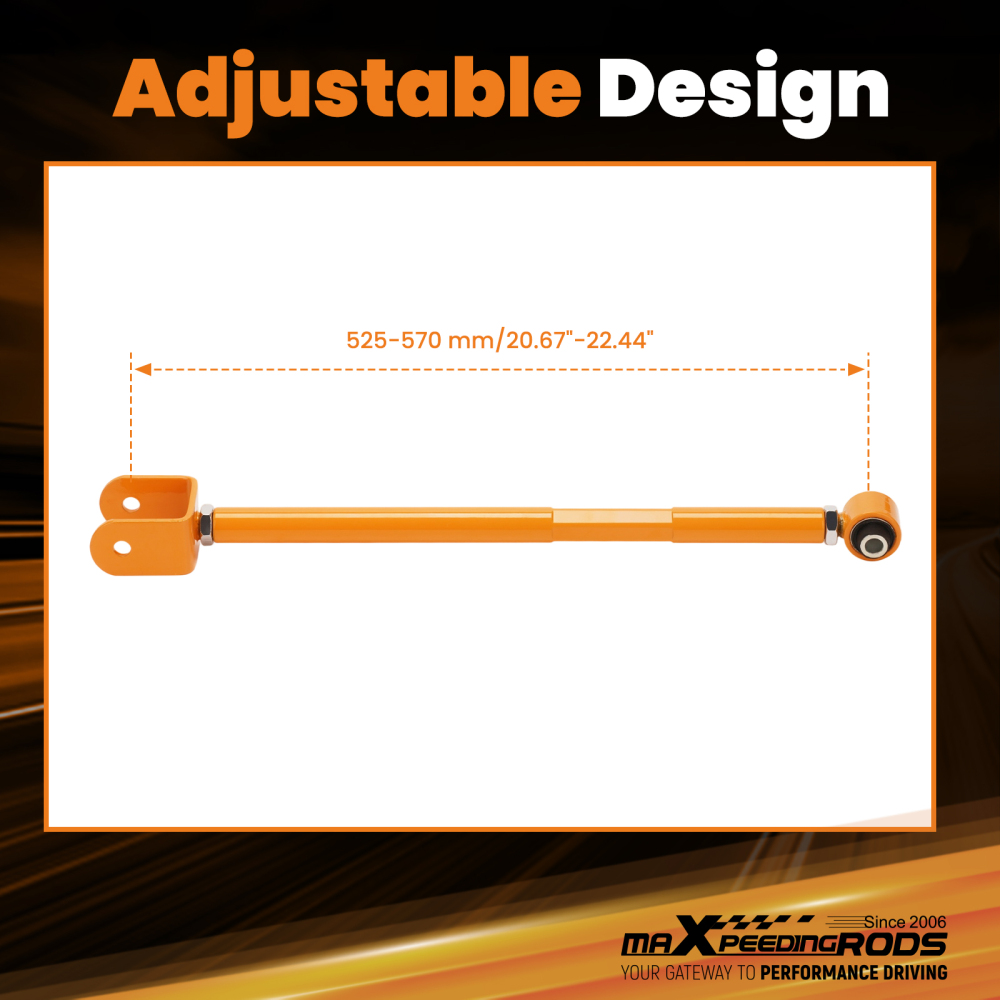 Golden Adjustable Rear Lower Control Arms/ Bar Camber Kit compatible for BMW E46 E36 E89 Z4 suspension arms