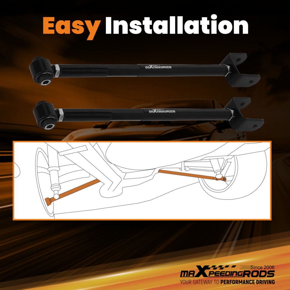 bracci di sospensione del Camber Regolabile Posteriore Inferiore compatibile per BMW 3-Serie E36 E46 E85