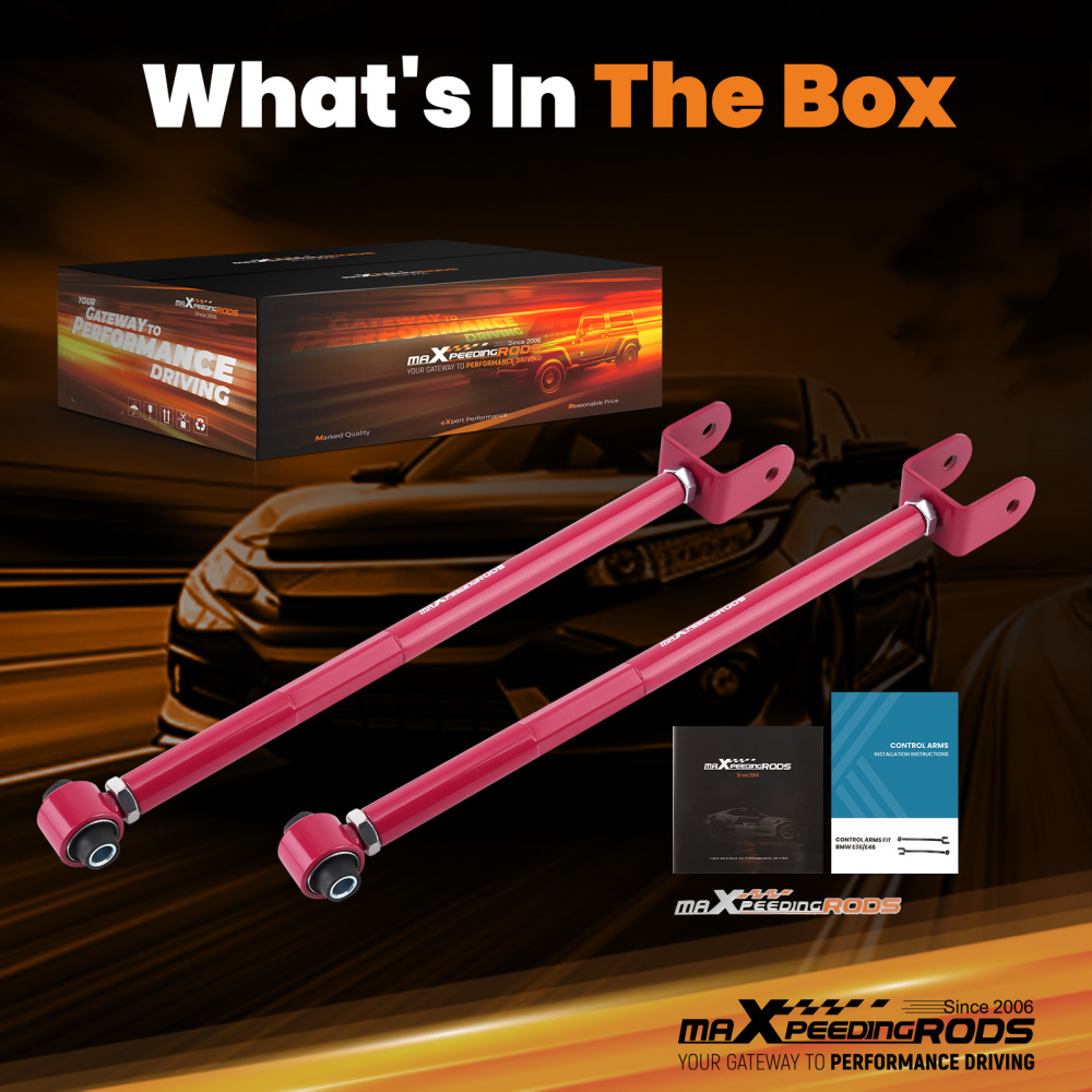 REGOLABILE CAMBER Posteriore Sospensione bracci di sospensione compatibile per BMW E36 E46 E85