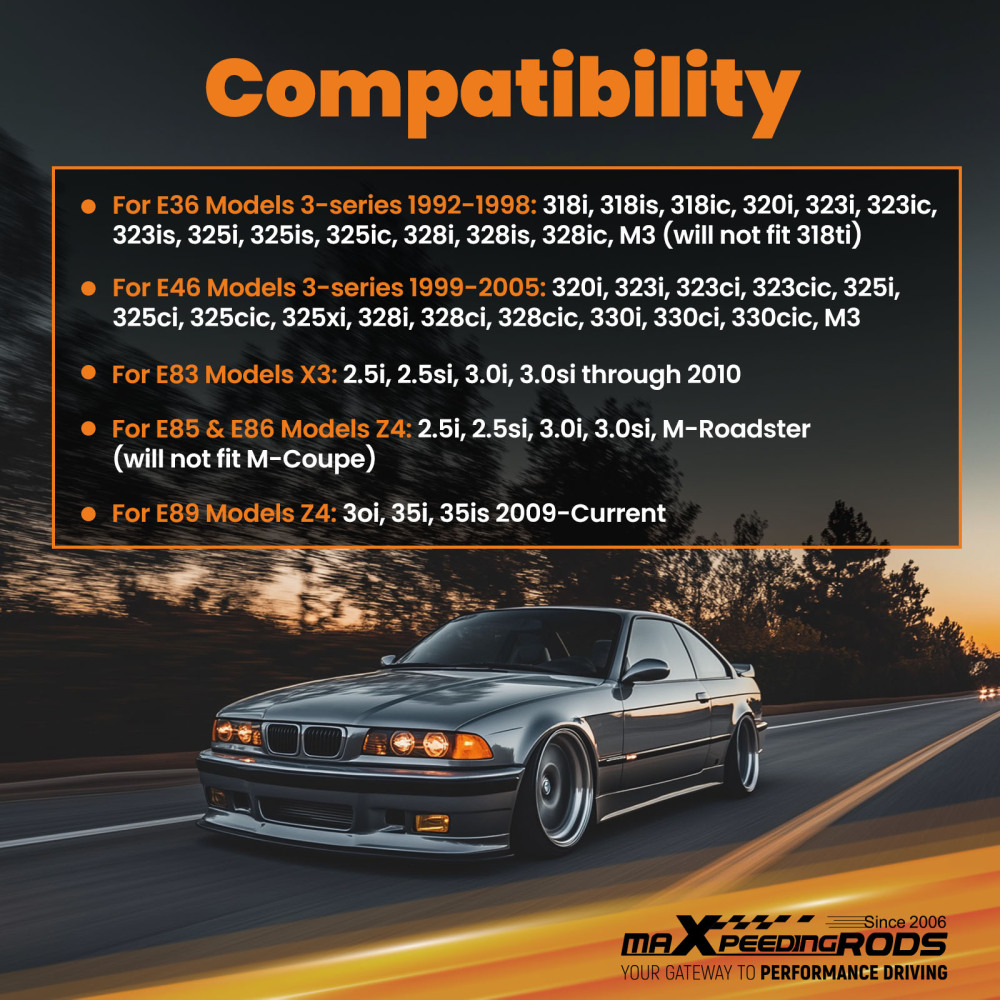 REGOLABILE CAMBER Posteriore Sospensione bracci di sospensione compatibile per BMW E36 E46 E85