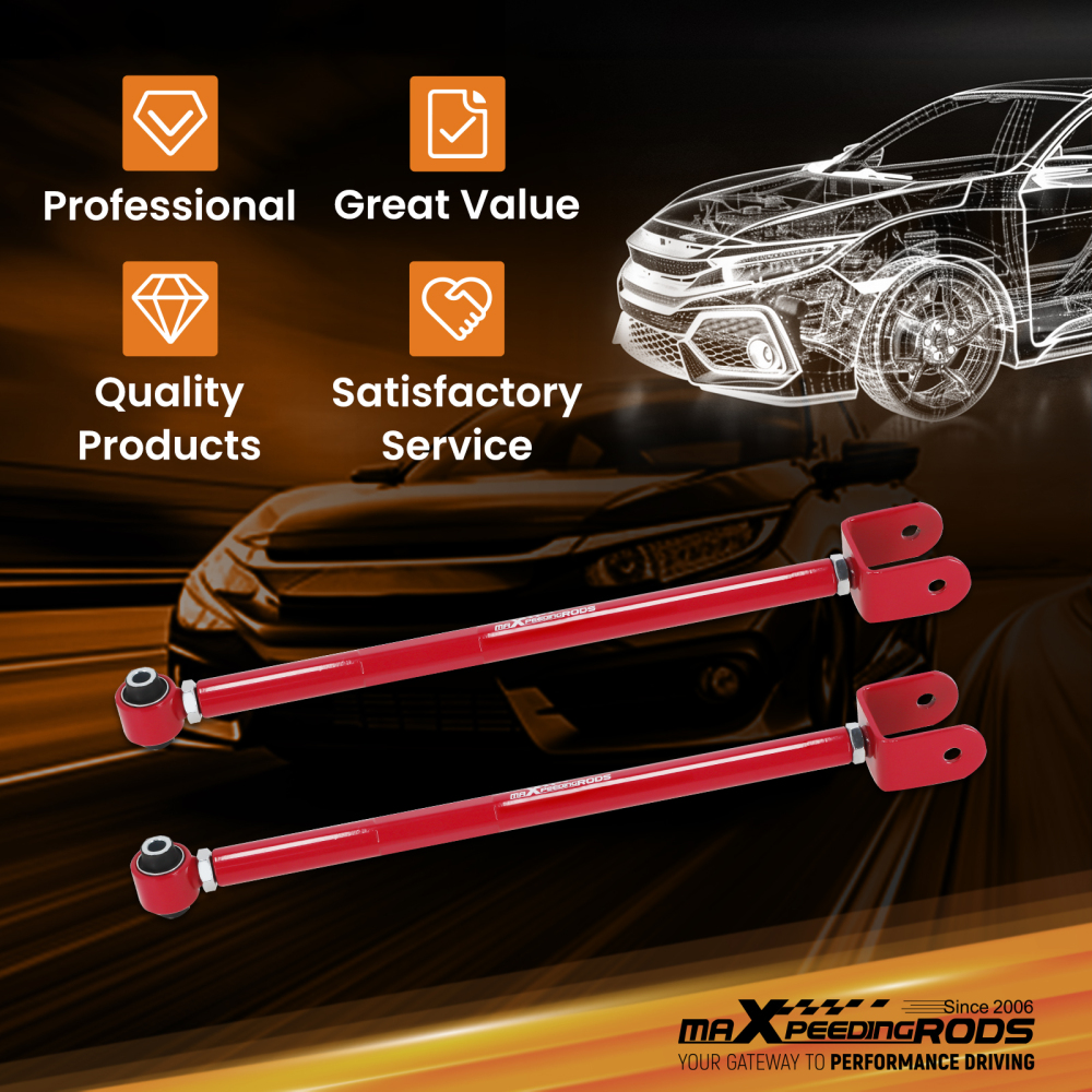 Adjustable Rear Lower Camber Control Arms Kit compatible for BMW E36/E46/E83/E85/E86/E89suspension arms