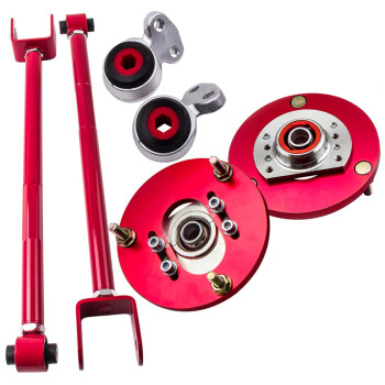 Rear Control Camber Arms + Control Arm Bushings + Camber Plates for BMW E46
