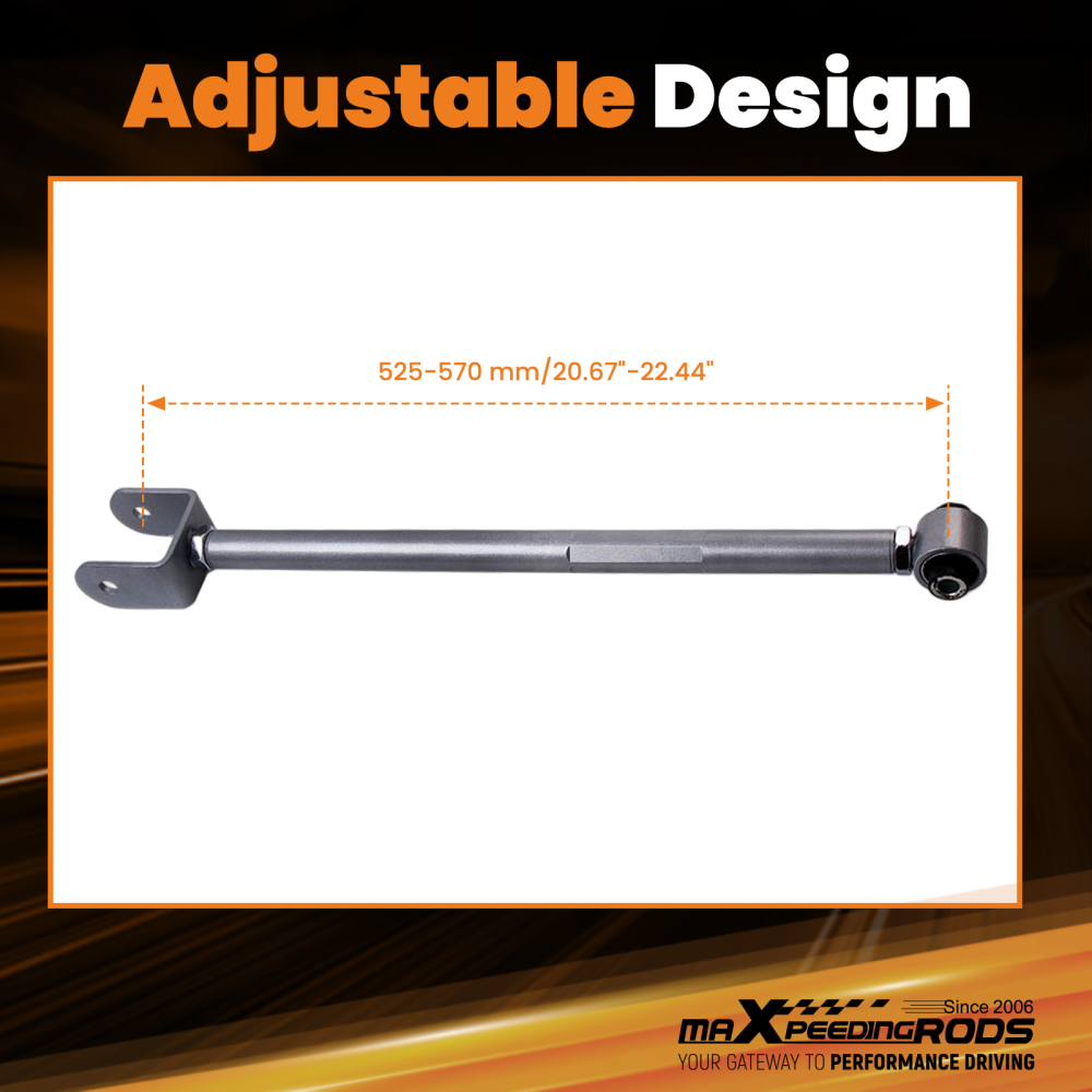 Adjustable Rear Camber Control Arm Kits compatible for BMW E36 E46 3 Series X3 Z4 Silver