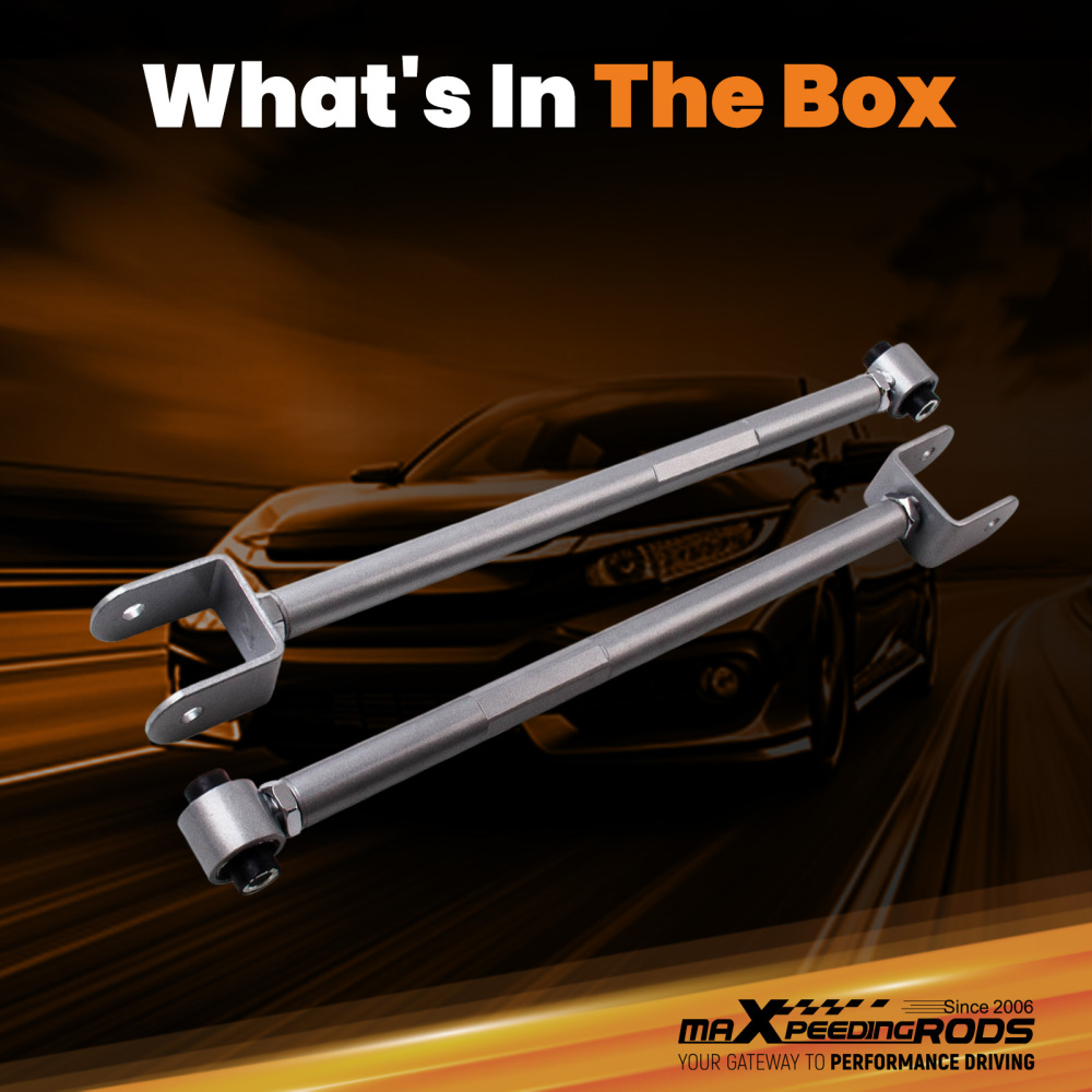 Adjustable Rear Camber Control Arm Kits compatible for BMW E36 E46 3 Series X3 Z4 Silver