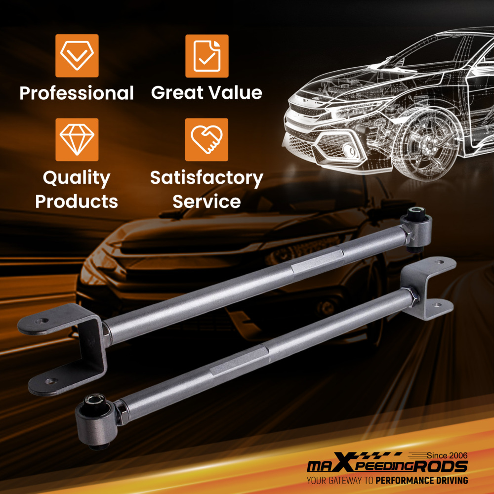Adjustable Rear Camber Control Arm Kits compatible for BMW E36 E46 3 Series X3 Z4 Silver