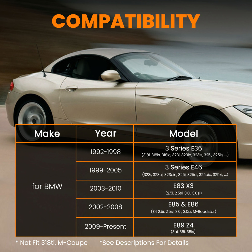 bracci di sospensione della campanatura posteriore compatibile per BMW 3 Series E36 E46 Z4 X3 E83 E85 E89 30i 35i 35is