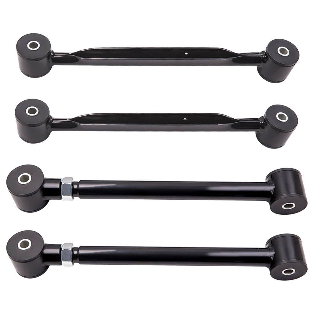 4 Pcs Rear Trailing Control Arms Upper + Lower Kit compatible for Buick Rainier 2004-2007