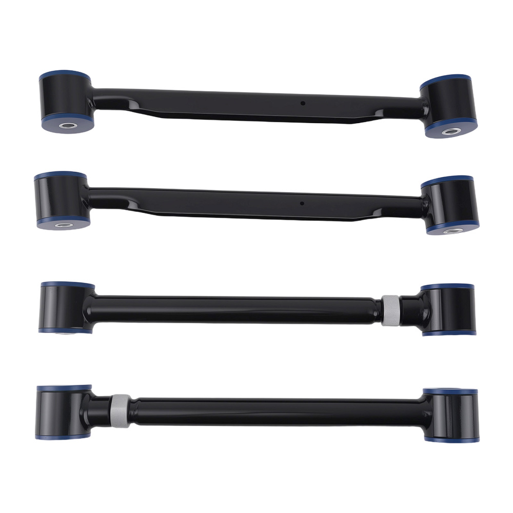 4 Pcs Rear Trailing Control Arms Upper + Lower Kit compatible for Buick Rainier 2004-2007