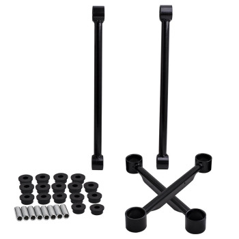 4 Pcs Rear Trailing Control Arms Upper + Lower Kit compatible for Buick Rainier 2004 2007
