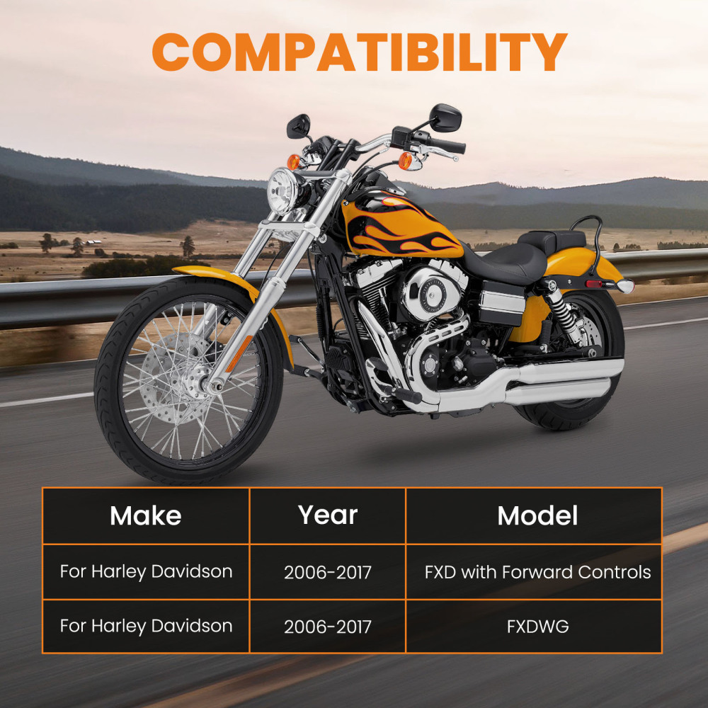 1 Set Reduced Forward Control Adapter Kit compatible for Harley Davidson FXD 06-2017