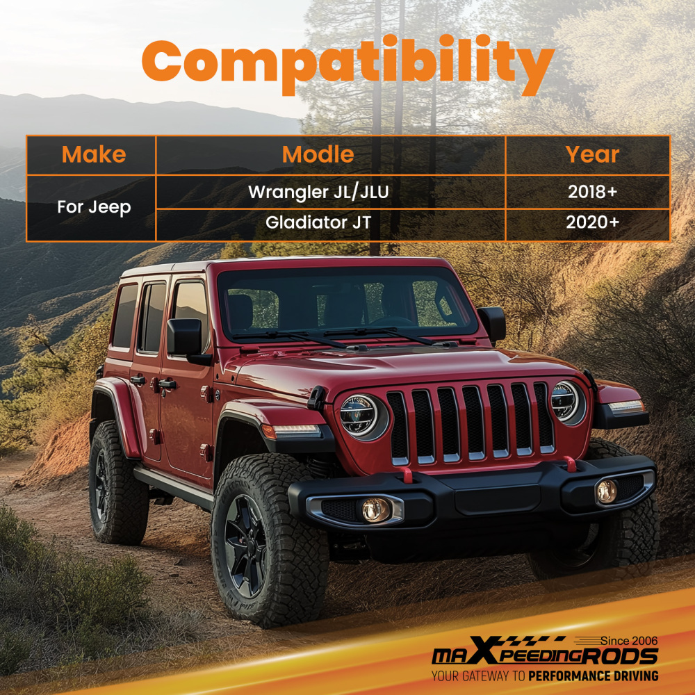 Adjustable Front Lower Control Arm 2-4 For Jeep Gladiator JT Wrangler JL/JLU