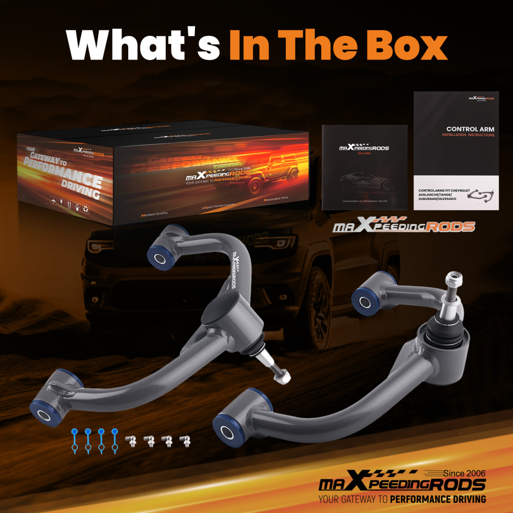 Front Upper Control Arm 2-4 Lift for Chevy GMC Sierra 2500HD 3500HD 2011-2019