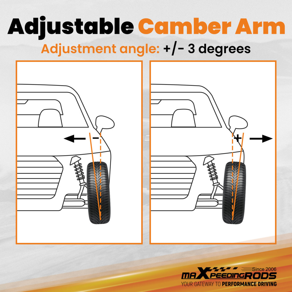 Adjustable Alignment Rear Camber Arms + Toe Traction Kit for Nissan 350Z Z33 2003-2009