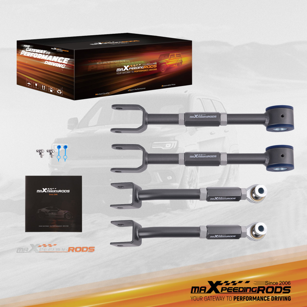 Adjustable Alignment Rear Camber Arms + Toe Traction Kit for Nissan 350Z Z33 2003-2009