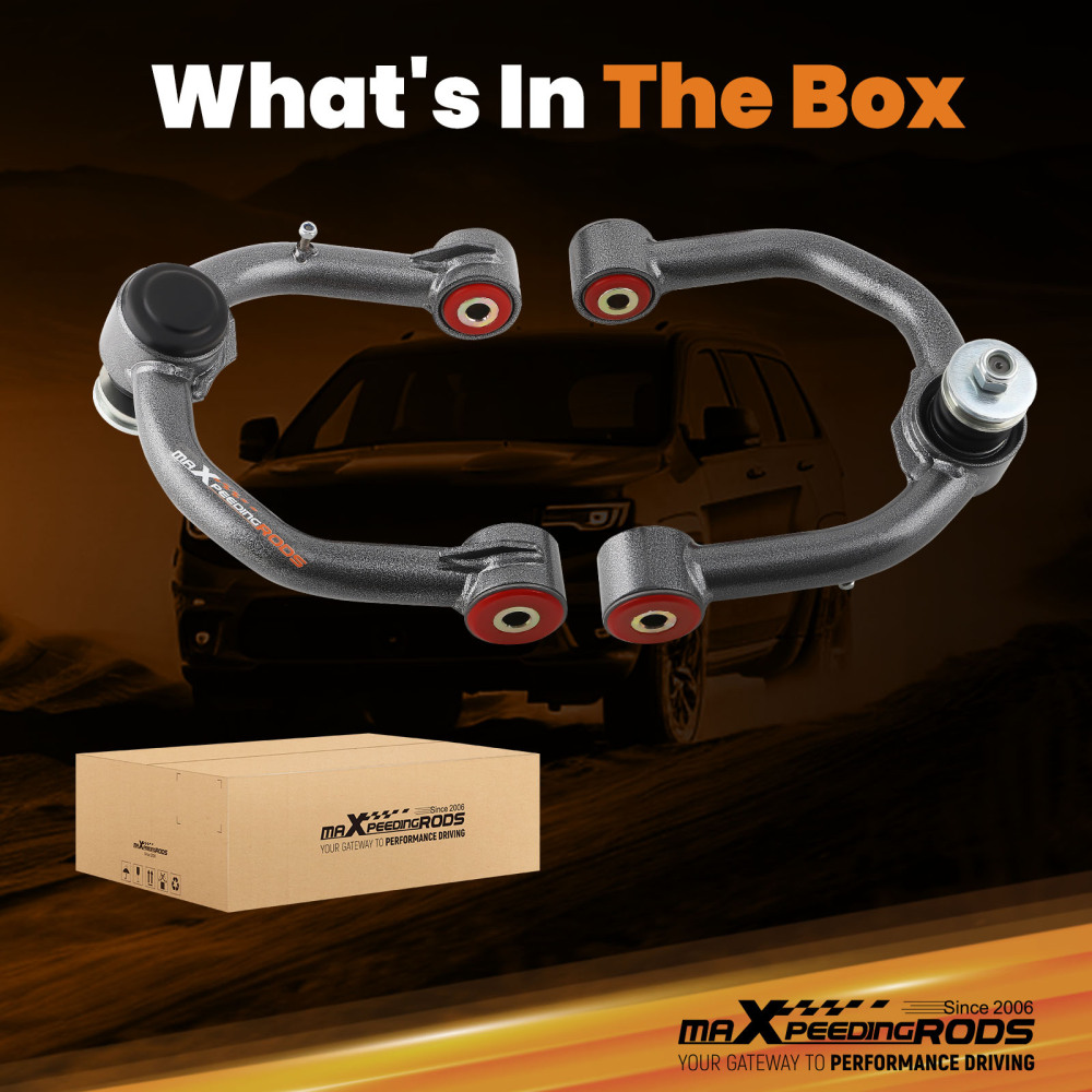 2-4 Inch Front Upper Control Arms Kit For 96-02 compatible for Toyota 4Runner / 95-04 compatible for Tacoma
