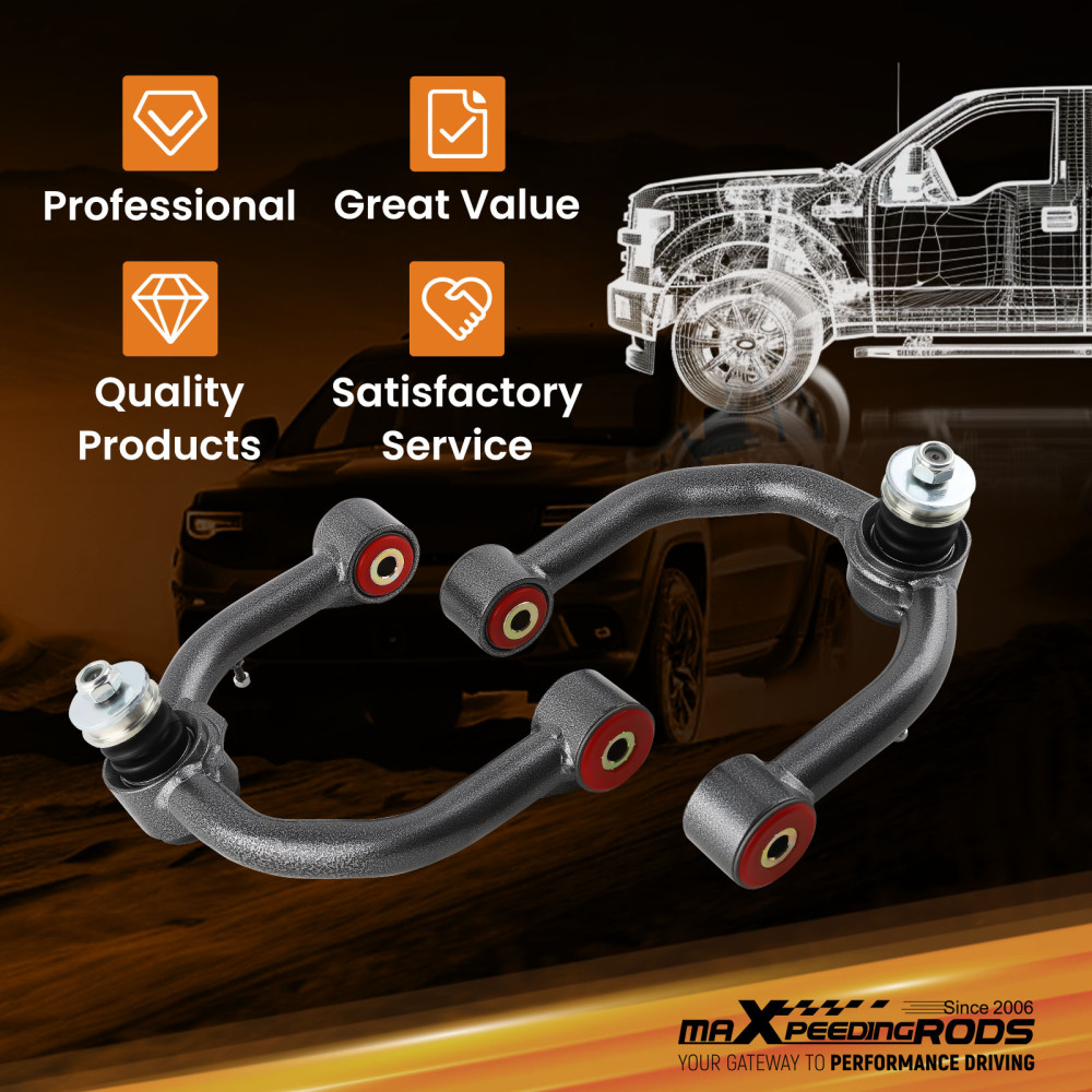 2-4 Inch Front Upper Control Arms Kit For 96-02 Toyota 4Runner / 95-04 Tacoma