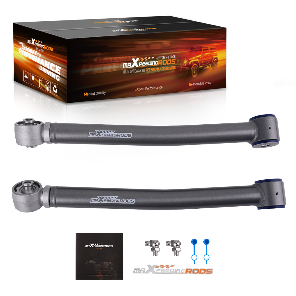 Pair Adjustable Front Lower Control Arms 0-6 Lift Kit for Wrangler JK 2007-2018