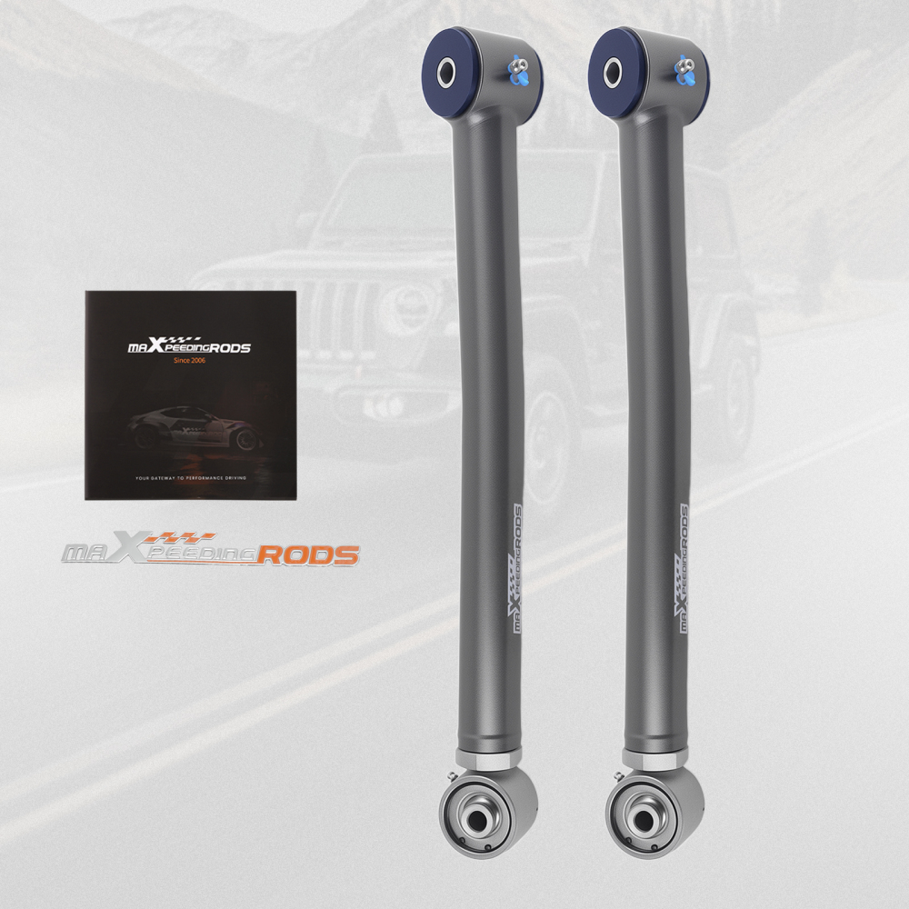 Pair Adjustable Front Lower Control Arms 0-6 Lift Kit for Wrangler JK 2007-2018