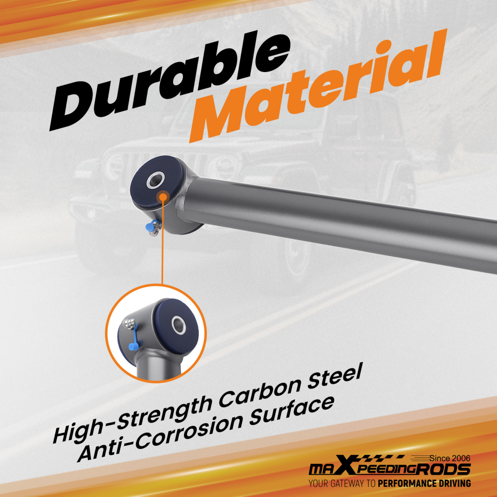 Pair Adjustable Front Lower Control Arms 0-6 Lift Kit for Wrangler JK 2007-2018