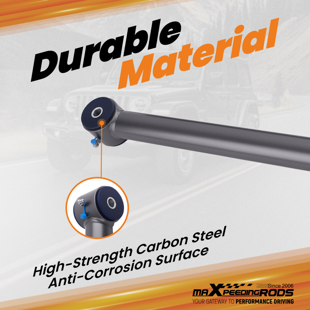 2x Adjustable Rear Lower Control Arm Lift Kit compatible for Jeep Wrangler JK 2007-2018 4WD