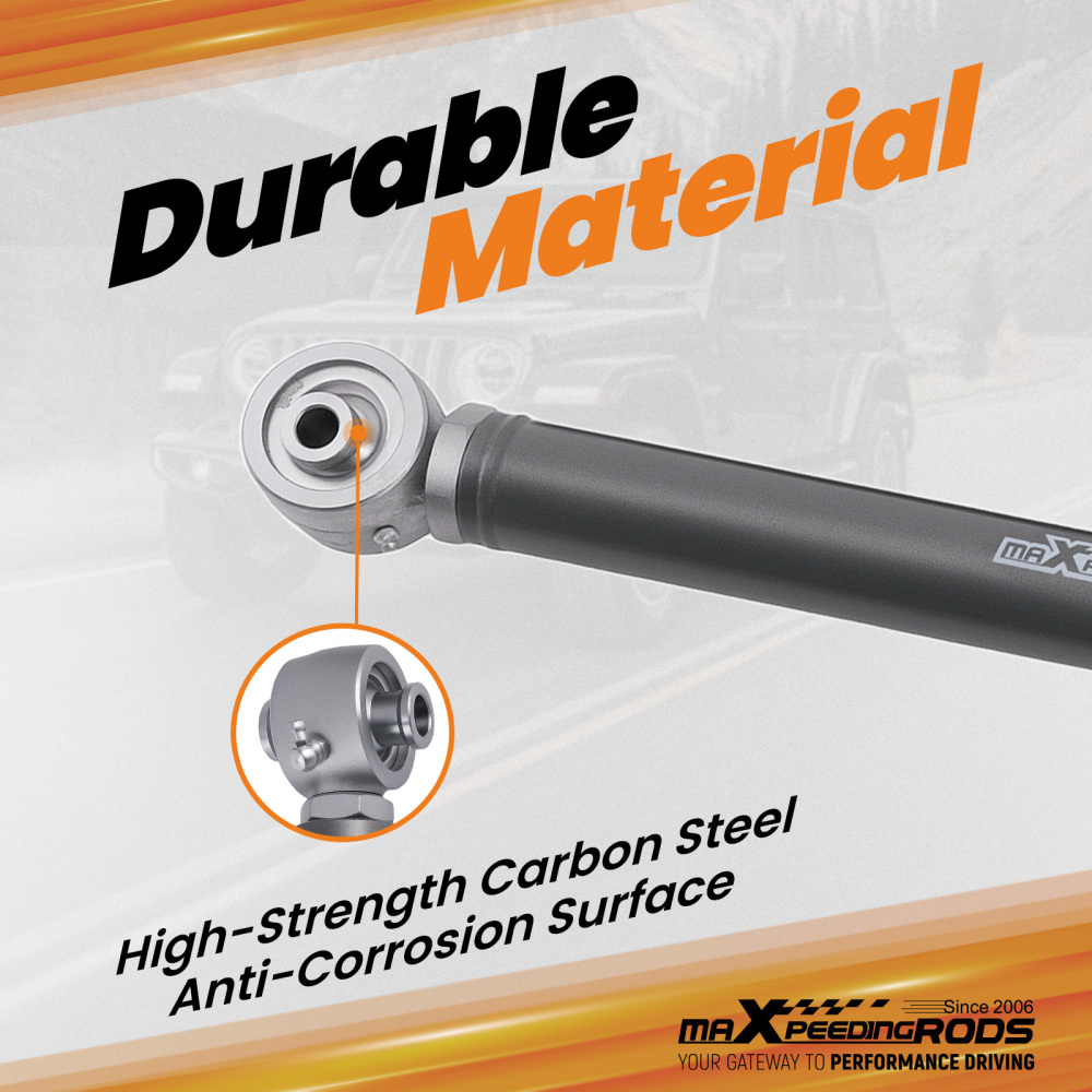 UpperLower Adjustable Rear Control Arm compatible for Jeep Wrangler JK Unlimited 07-10