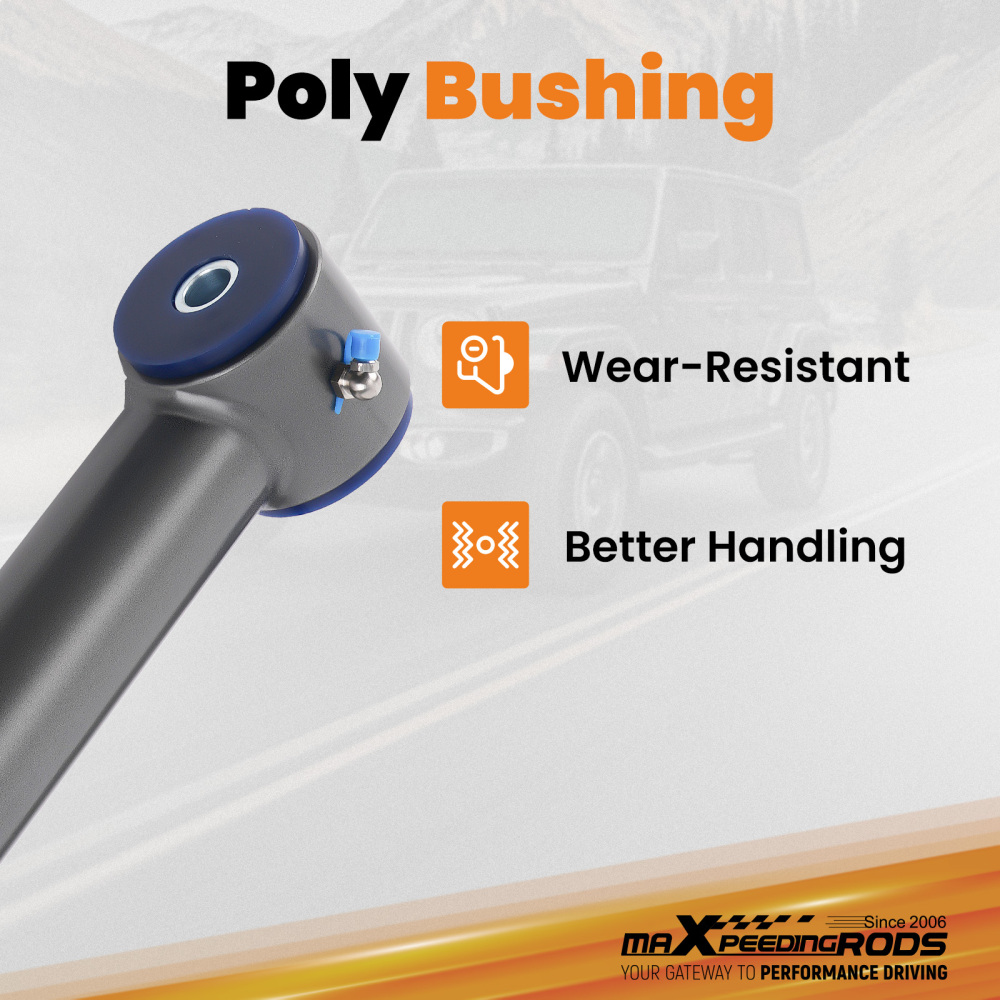 UpperLower Adjustable Rear Control Arm compatible for Jeep Wrangler JK Unlimited 07-10