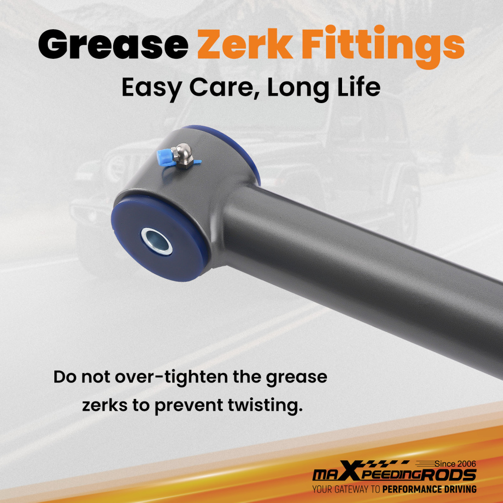 UpperLower Adjustable Rear Control Arm compatible for Jeep Wrangler JK Unlimited 07-10